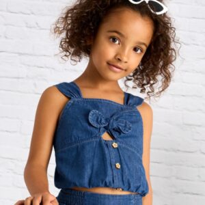 Mayoral Big Girls Denim Top- Medio VAT $43.50