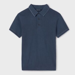 Mayoral Boys Short Sleeve Polo- Midnight VAT $48.90