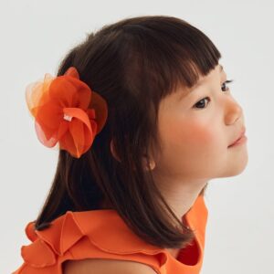 Mayoral Flower Hair Clip- Persimon VAT $18.48