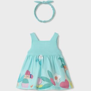 Mayoral Baby Girl Dress w Head Band- Sirena VAT $48.90
