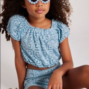 Mayoral Tween Girl Lace Blouse- Lago VAT $52.75