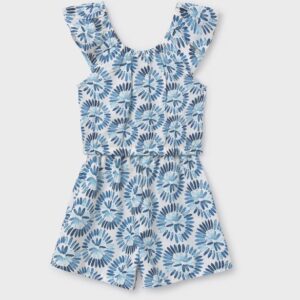 Mayoral Big Girls Watercolor Ruffle 2pc Set- Lago VAT $55.00
