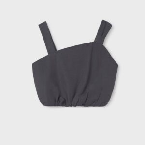 Mayoral Tween Girl Bow Top- Carbon VAT $48.90