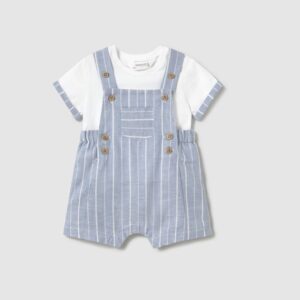 Mayoral Baby Boy Dungaree Dress Up Set- Riviera VAT $67.76