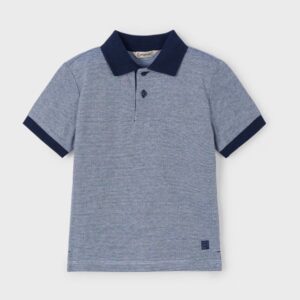 Mayoral Boy's Short Sleeve Polo Shirt- Marino VAT $37.54