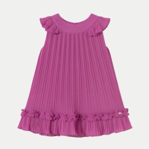 Mayoral Toddler Girl Pleated Dress- Orquidea VAT $71.61