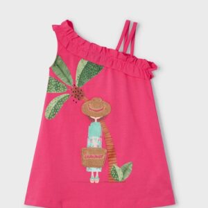 Mayoral Big Girls Summer Design Dress- Peonia VAT $48.90