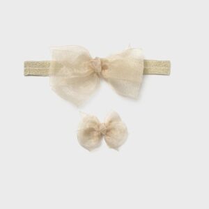 Mayoral Headband & Clip Set- Champagne VAT $24.45