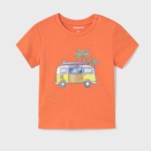 Mayoral Boys Graphic T-Shirt- Coral VAT $28.30