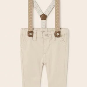 Mayoral Long Trousers with Suspenders Vat $42.93