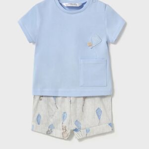 Mayoral Baby Boy T Shirt and Short Set- Cielo VAT $43.32