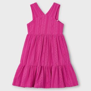 Mayoral Big Girl Ruffle Dress- Magenta VAT $56.41