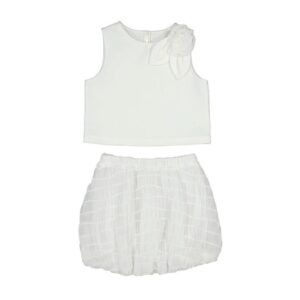 Mayoral Girls Shirt and Skirt Set- Crudo VAT $67.76