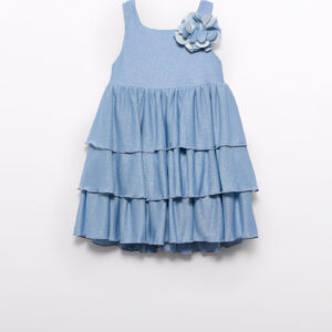 Abel & Lula Toddler Girl Flounces Dress- Lavanda VAT $129.75