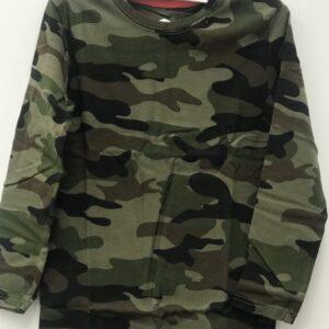 Boys Graphic Long Sleeve Tee- Green Camo VAT $41.25