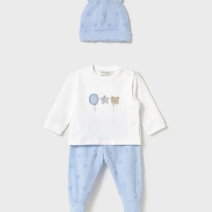 Mayoral Baby Boy Leg Warmer w Hat Set- Cielo VAT $52.75