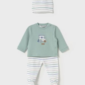 Mayoral Baby Boy Leg Warmer w Hat Set- Jade VAT $52.75