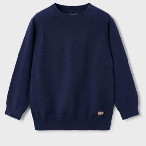 Mayoral Boys Basic Crew Neck Sweater-Marino VAT $40.04