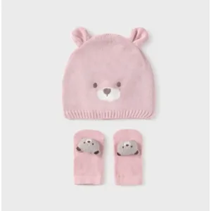Mayoral Baby Girl Bear Sock & Hat Set- Rosa Baby VAT $33.88