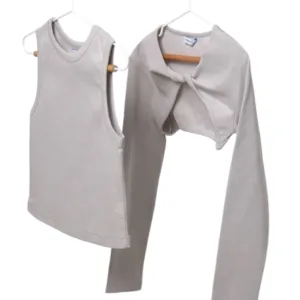 Mayoral Tween Girl Twin Set- Cemento VAT $48.90