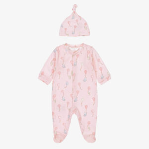 Mayoral Baby Girl Long Onesie w Hat- Rosa Baby VAT $37.54