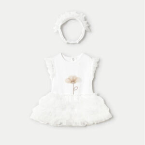 Mayoral Baby Girl Tutu and Headband Set- Blanco VAT $48.90