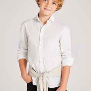 Mayoral Tween Boys Long Sleeve Dress Shirt- Blanco VAT $48.90