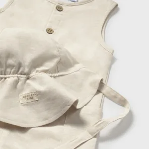 Mayoral Baby Boy Dungaree w Bucket Hat- Lienzo VAT $56.41