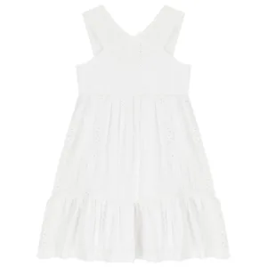 Mayoral Big Girl Ruffle Dress- Blanco VAT $56.41