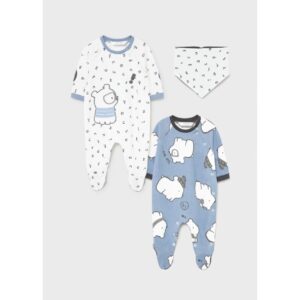 Mayoral Baby Boy 2 Piece Pajama & Bib Set VAT $54.87