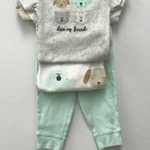 CARTER'S BABY B 3PC MULTI ANIMAL BODYSUIT-PANTS SET  $25.25 VAT
