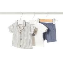 Mayoral Baby Boy Overshirt and Short Set- Natural VAT $67.96