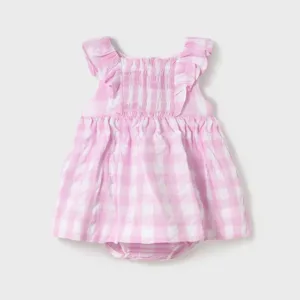 Mayoral Baby Girl Vichy Dress- Malva VAT $56.79