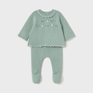 Mayoral Baby Girl Knit Leg Warmer Set- Menta VAT $62.18